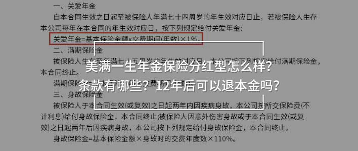 美满一生保险 美满一生保险