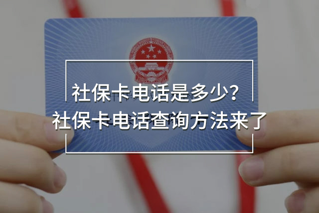 社保卡电话查询